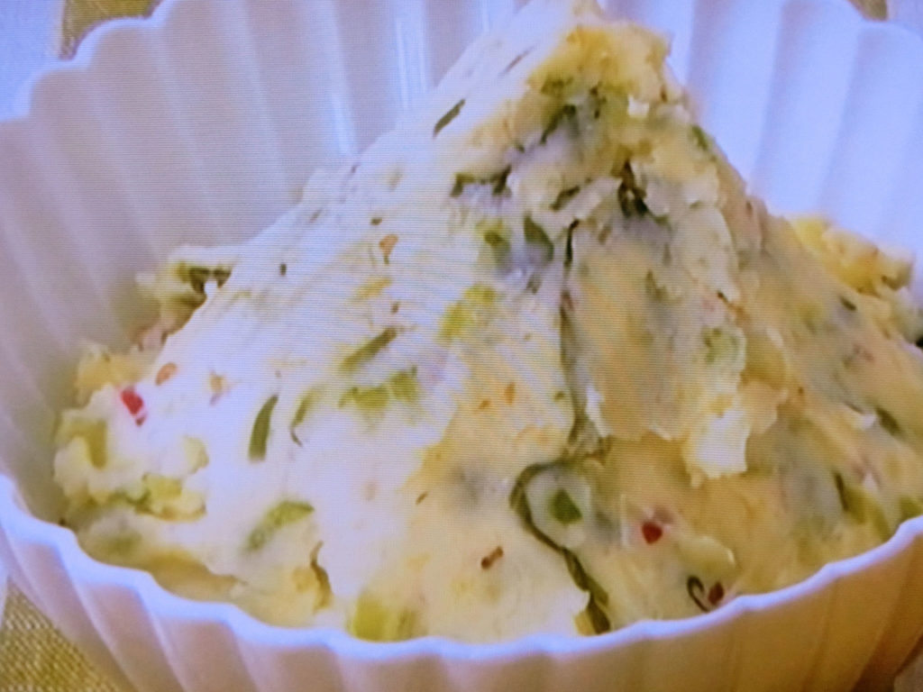 男子ごはん 青唐辛子と野沢菜のポテトサラダのレシピ 7月12日