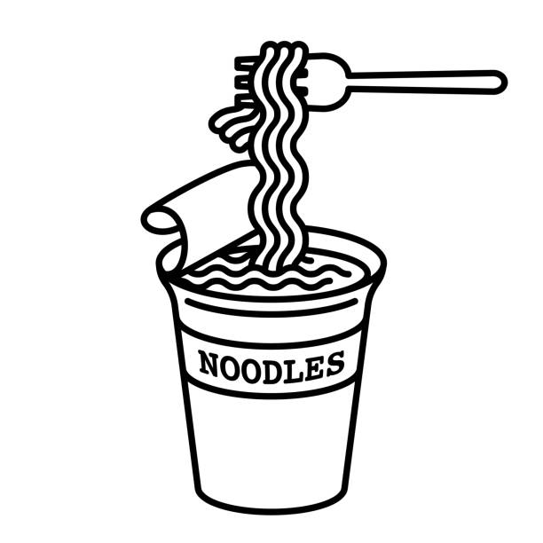 カップ麺のイラスト - イラストくん