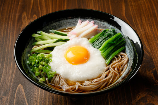 山菜の醤油煮で そばの実の冷たい山菜そば まる 丸大豆Snapdish スナップディッシュID:KOW5Ga