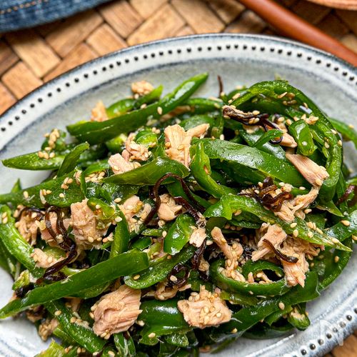 ピーマンとツナ缶のレシピ レンジでチンして塩昆布と一緒に和えるだけ！簡単で箸が止まらない夏野菜レシピ副菜おかず