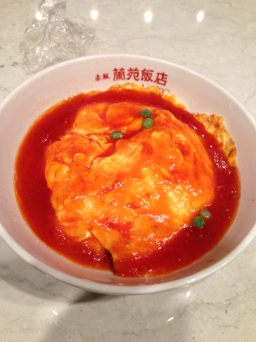 ケチャップ甘酢あんの天津飯 リコピンリッチトマトケチャップ使用