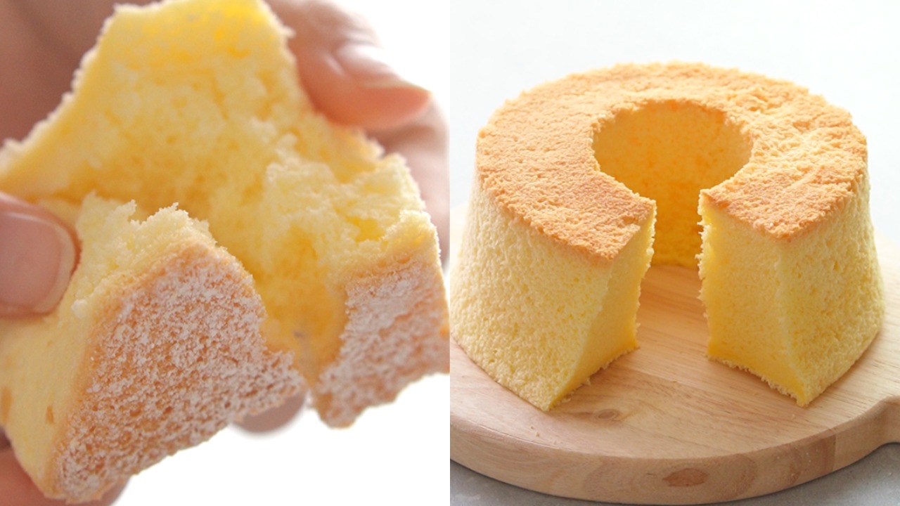 しっとり美味しい♪ ホットケーキミックスでシフォン