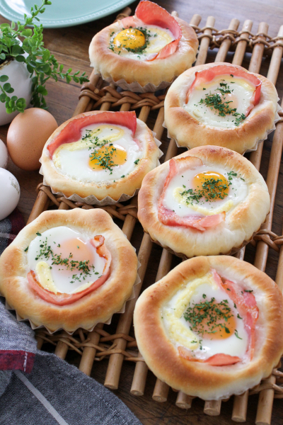 HBで簡単!ベーコンチーズパン♪