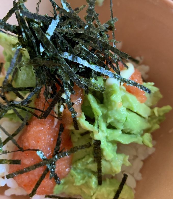 明太チーズ卵丼