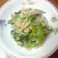 献立つゆで簡単!小松菜とえのきのおひたし