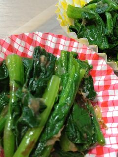 お弁当に♪冷凍ほうれん草で簡単ナムル☆