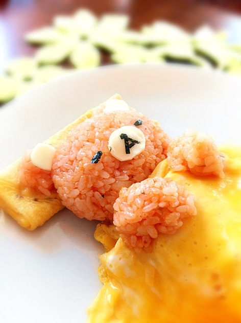 くまちゃんオムライスのイラスト素材106371606- PIXTA