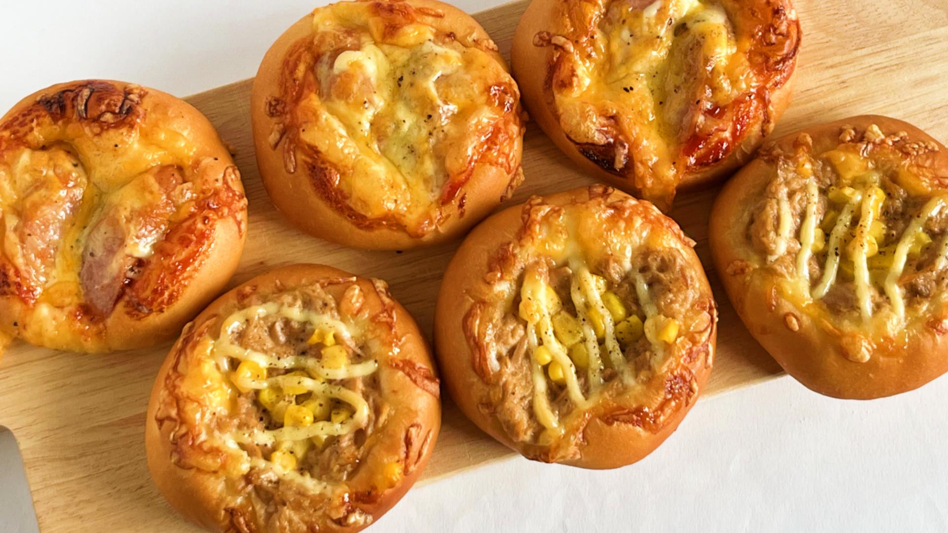 HB☆ボリュームたっぷり！ハムとコーンの惣菜パン