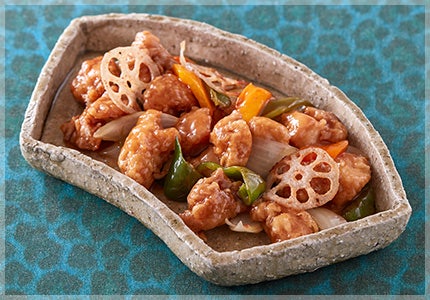 唐揚げリメイク 生姜が効いた甘酢あんの酢鶏