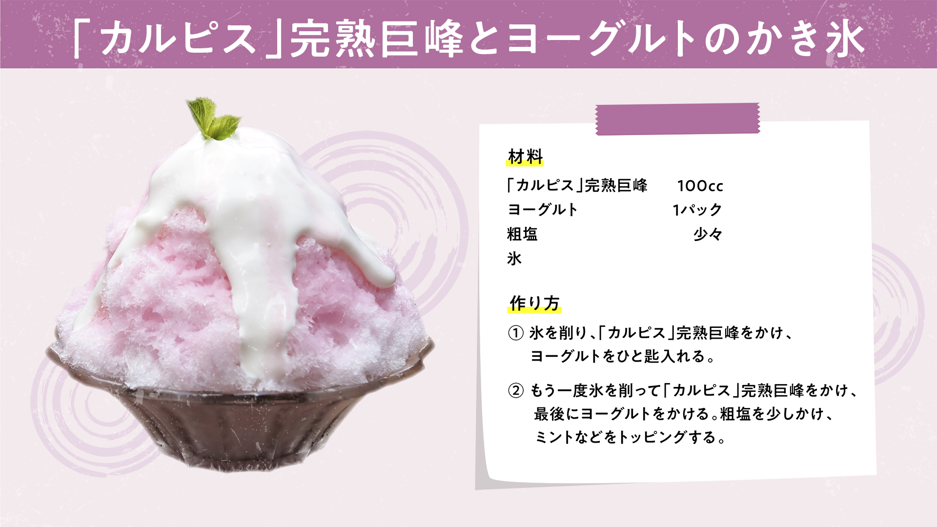 かき氷はカルピスで ＃25小鳥 Kotori