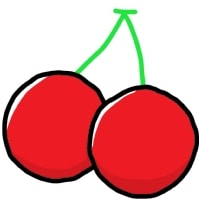 おしゃれ さくらんぼ イラスト かわいいTikTok