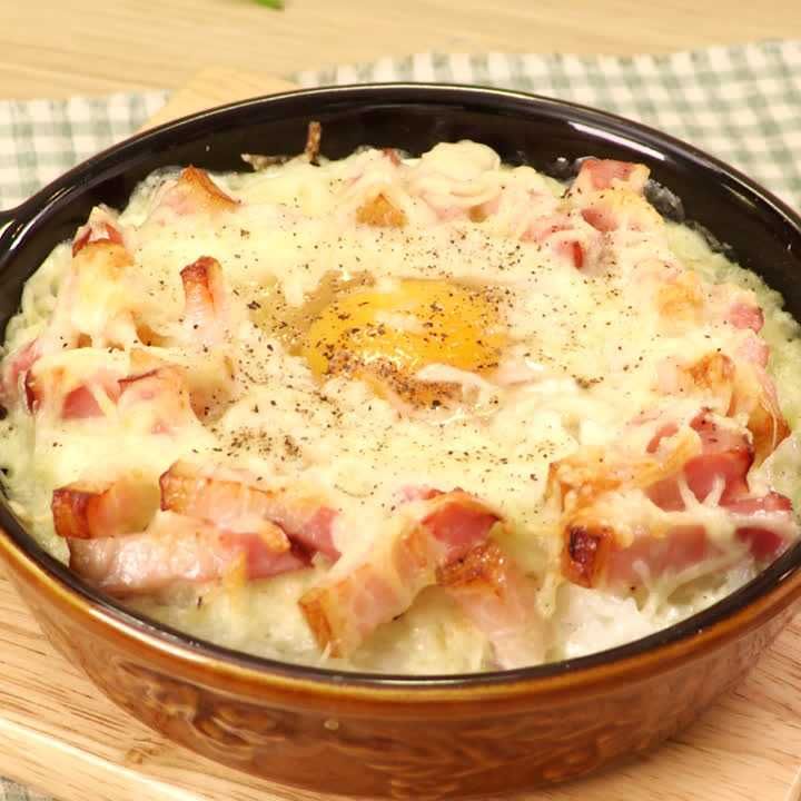 パスタソースでミラノ風ドリア