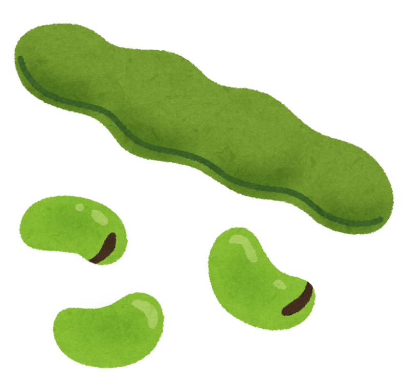 そら豆の皮むきをしました♥ちはら台南保育園