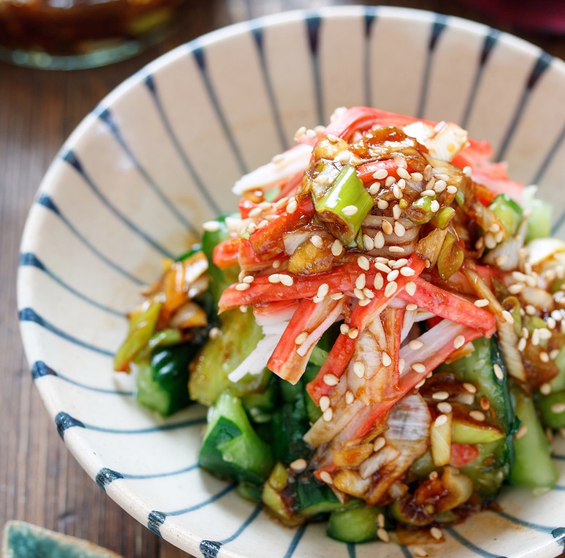 切って混ぜるだけ きゅうりとカニカマのマヨサラダレシピ・作り方Tasty