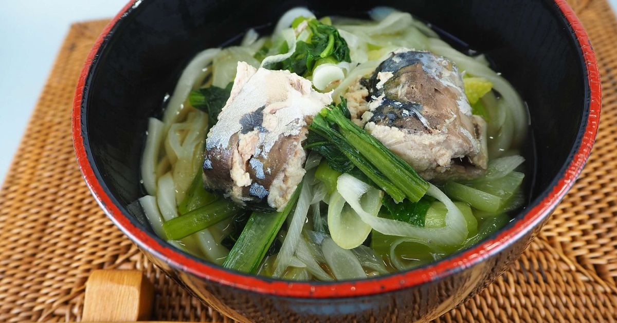 10分で完成 冷凍うどんと鯖缶で簡単ぶっかけうどん