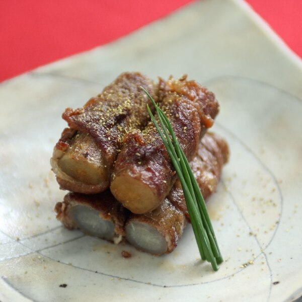 ごぼうの牛肉巻き