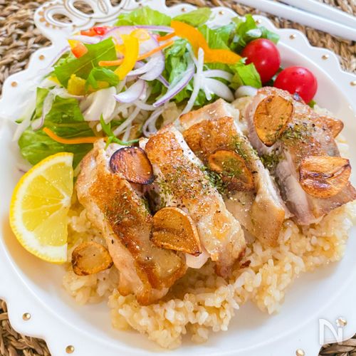 ガーリックチキンライス by 井澤由美子さん のレシピ・作り方 簡単＆時短- レタスクラブ