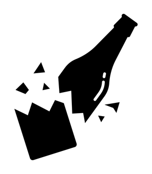 瓶無料のAi・PNG白黒シルエットイラスト