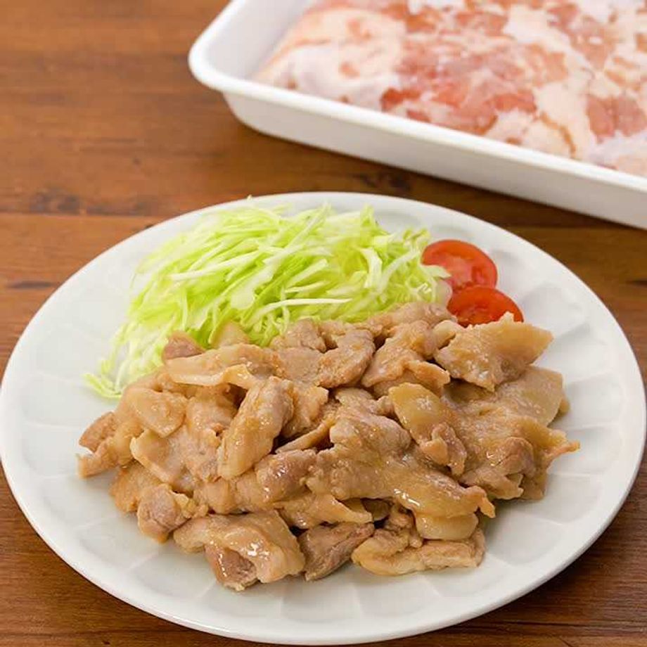 3品おかず♪ レンチン副菜の豚の生姜焼き弁当