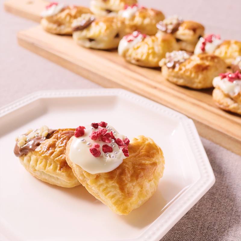 パイ生地で簡単チョコクロワッサンパイクロワッサンチョコクロワッサンおやつおやつの時間パイ生地簡単レシピ業務スーパ