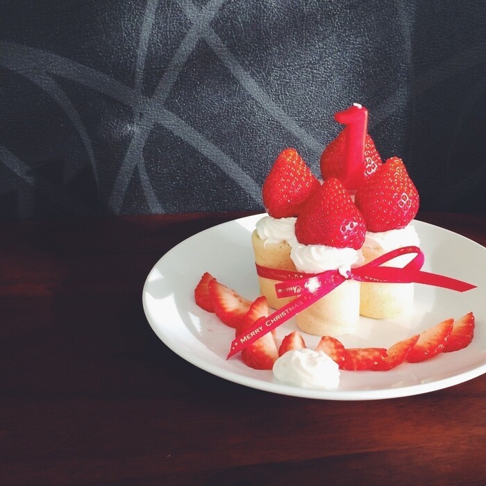SNS映えする クリスマスリースケーキ5きげんどようびテレビ岩手