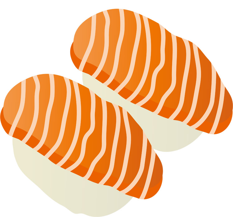 寿司 サーモン無料イラスト素材素材ラボ