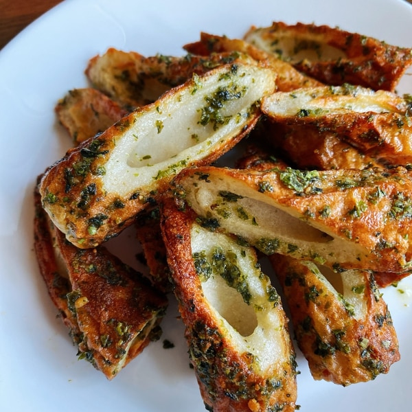 トースターで ちくわの磯辺マヨ焼き