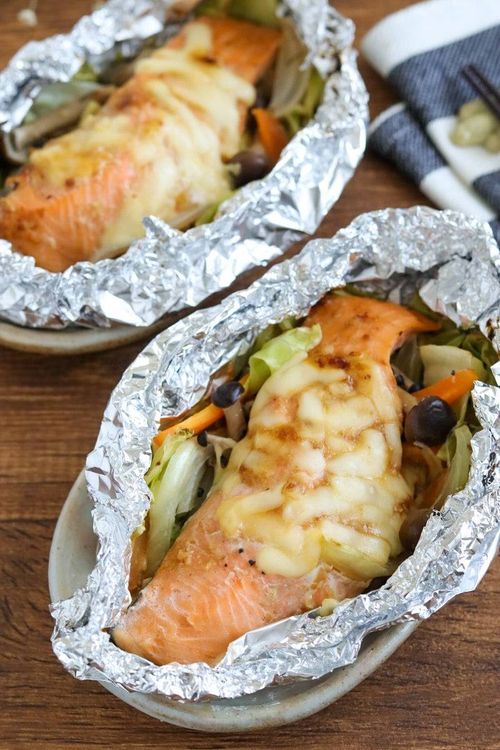 アルミホイルで！シャケのちゃんちゃん焼き