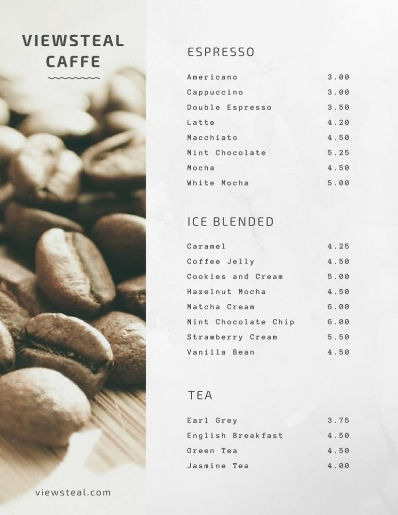 カフェメニュー表や喫茶店のメニュー表を作成！おしゃれなデザインを簡単に作れるAI搭載の無料アプリCanva キャンバ