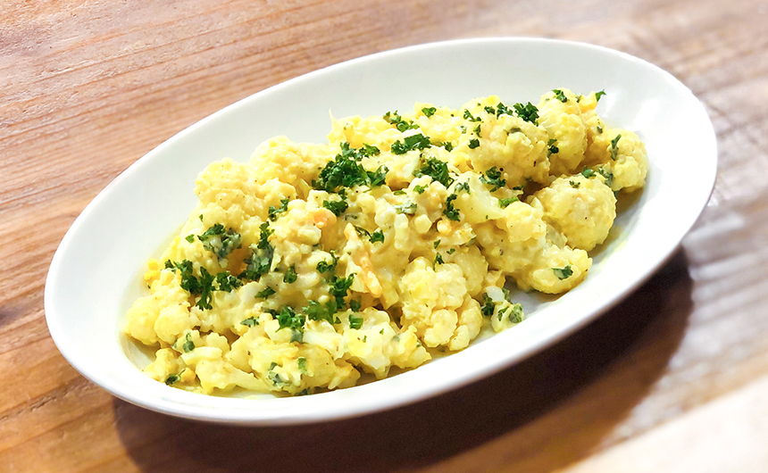 お弁当のおかず♪ブロッコリーとカリフラワーの卵炒め